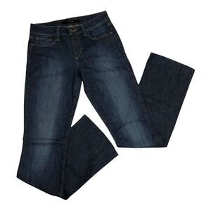 Joe's Jeans Curvy Bootcut Mona Dark Wash Mid Rise Womens Size 27 x 32.5(Altered)